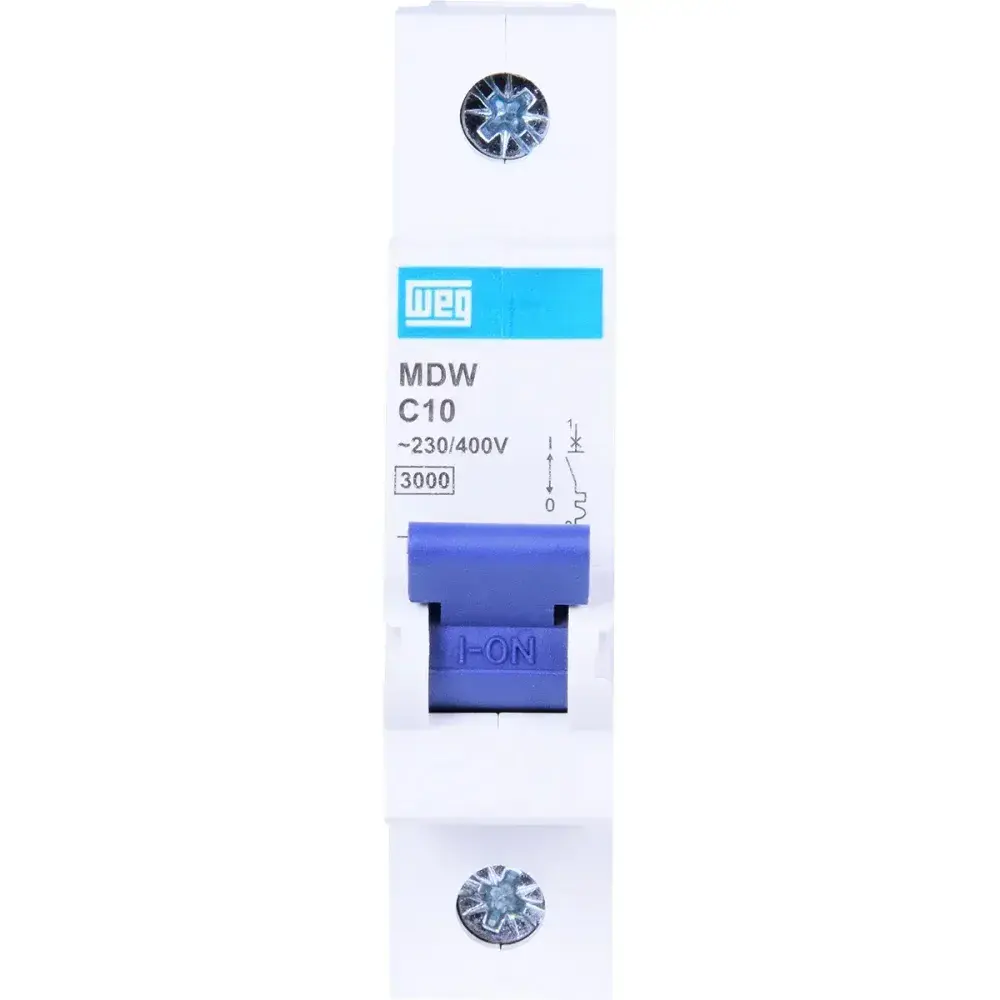 Disjuntor unipolar din curva c 10A 3KA WEG — fotografia 3