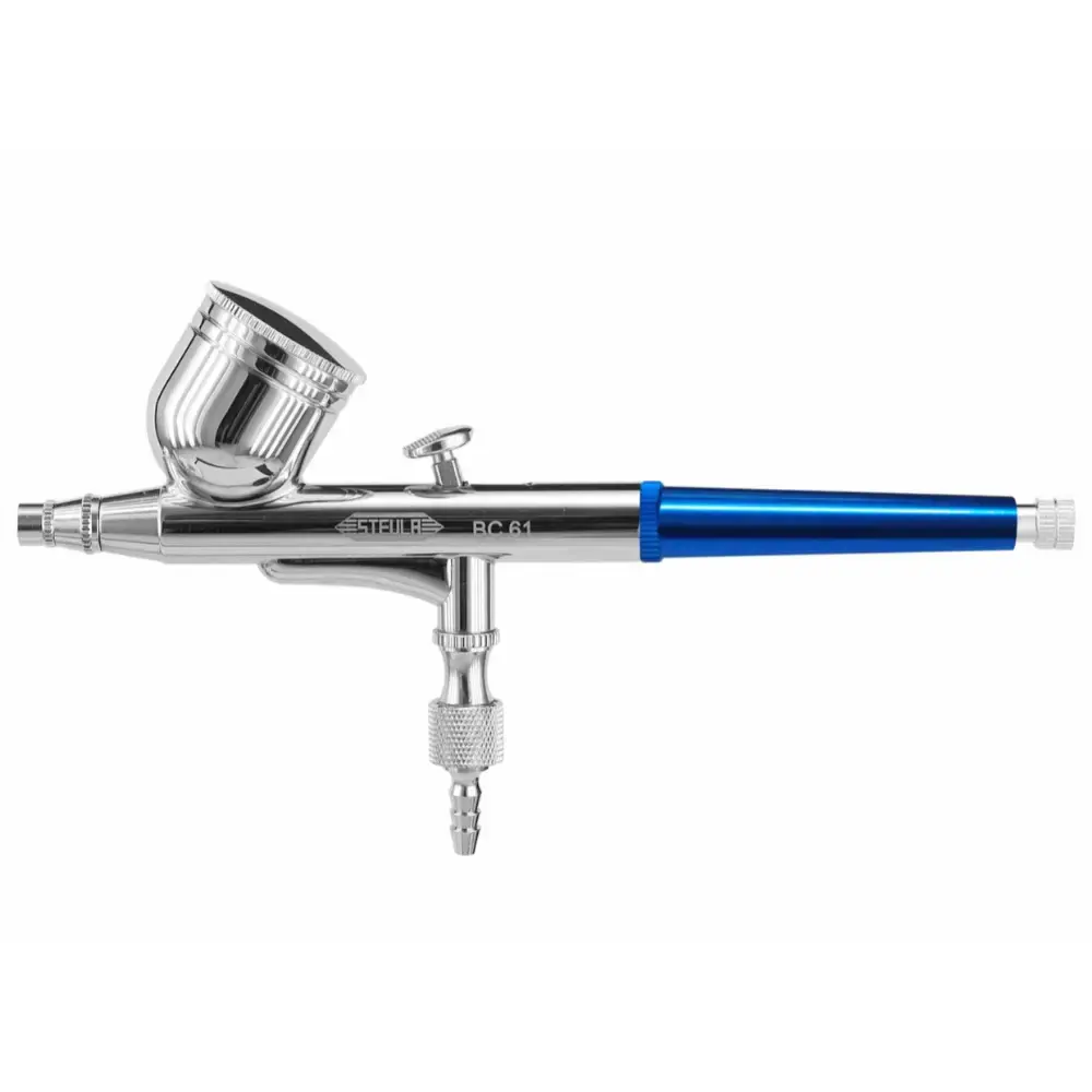 Aerógrafo tipo caneta alumínio bico 0.3MM BC6103 Steula — fotografia de referência