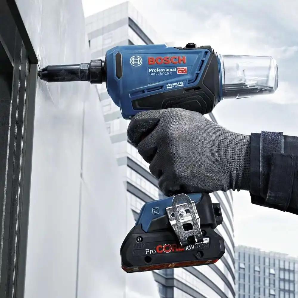 Rebitador 18V brushless GRG 18V-16C com bateria 4AH Bosch — fotografia 7
