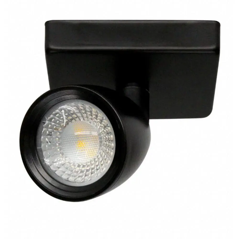 Spot led direct MR16 linear 3000K preto bivolt Taschibra