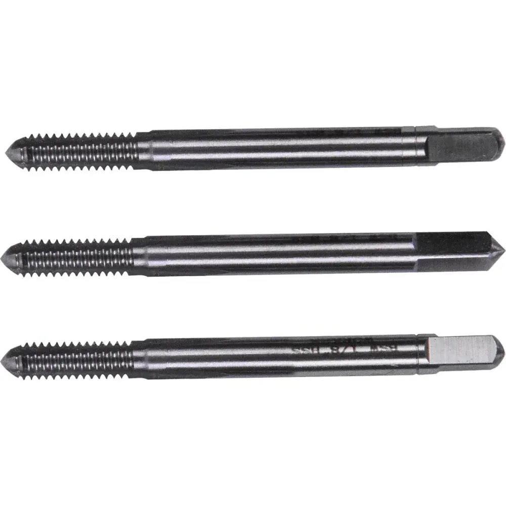 Jogo macho manual bsw 1/8"X40MM 3 peças Worker — fotografia 4