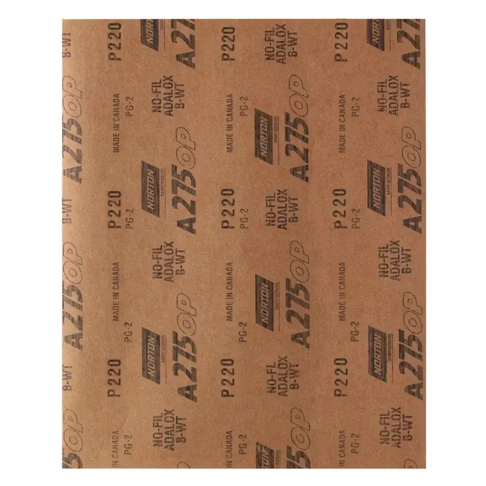 Lixa seco úmido A275 230X280MM grão 220 3M Norton — fotografia 5