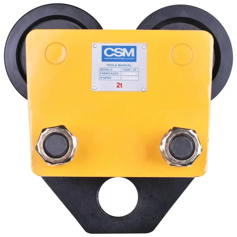 Carro trole manual para vigas 2T 10 a 15CM T2000 CSM — fotografia 8