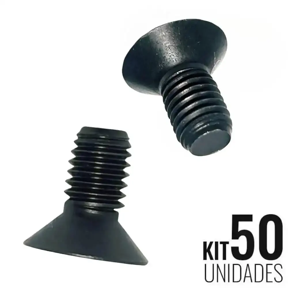 Parafuso allen cabeça chata 3/8 x 1/2 POL kit com 50 unidades PA161060131A Tellep