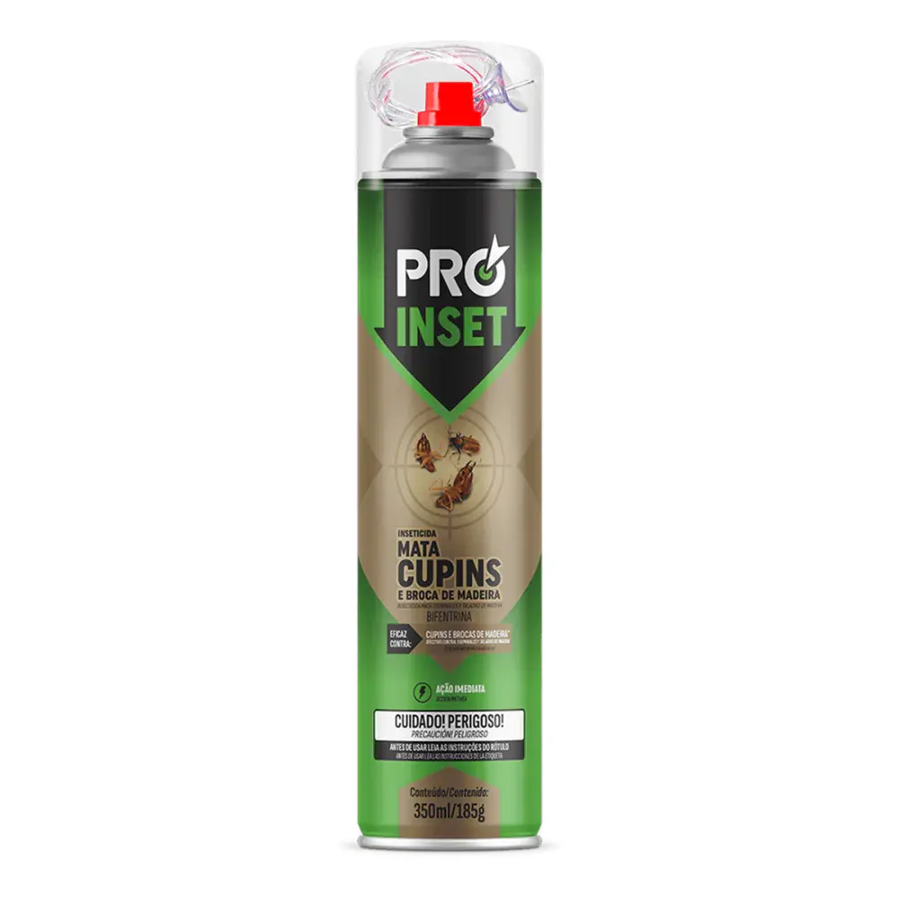 Mata cupim modelo aerosol com 350ML/185G da Proinset — fotografia de referência