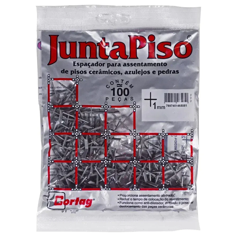 Espaçador de junta de piso 1MM 100 peç cinza Cortag — fotografia de referência