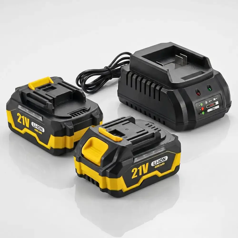 Kit Ferramentas 21V Brushless c/ Furadeira Impacto, Esmerilhadeira, Martelete e Serra Circular EVALD — fotografia 7