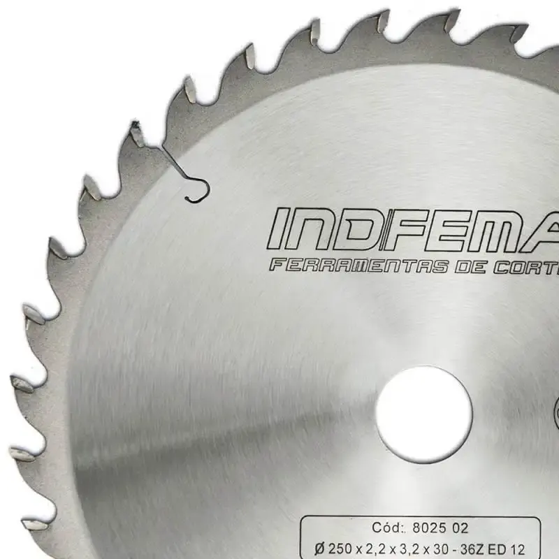 Disco de serra circular de widea HW 10 POL 250 MM 36 dentes 8025.02 Indfema — fotografia 3