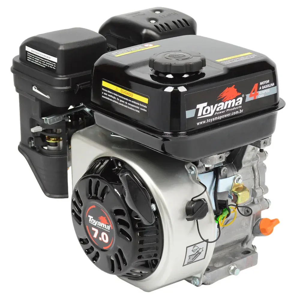 Motor a gasolina 7 hp multiuso 4 tempos ohv TE70 Toyama — fotografia 3