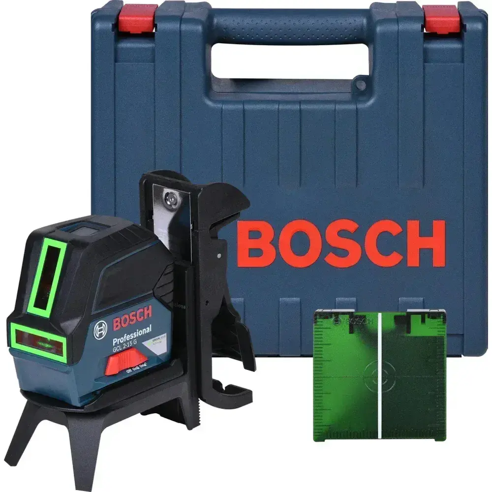 Nível a laser profissional verde gcl 2-15G 15M Bosch — fotografia 9