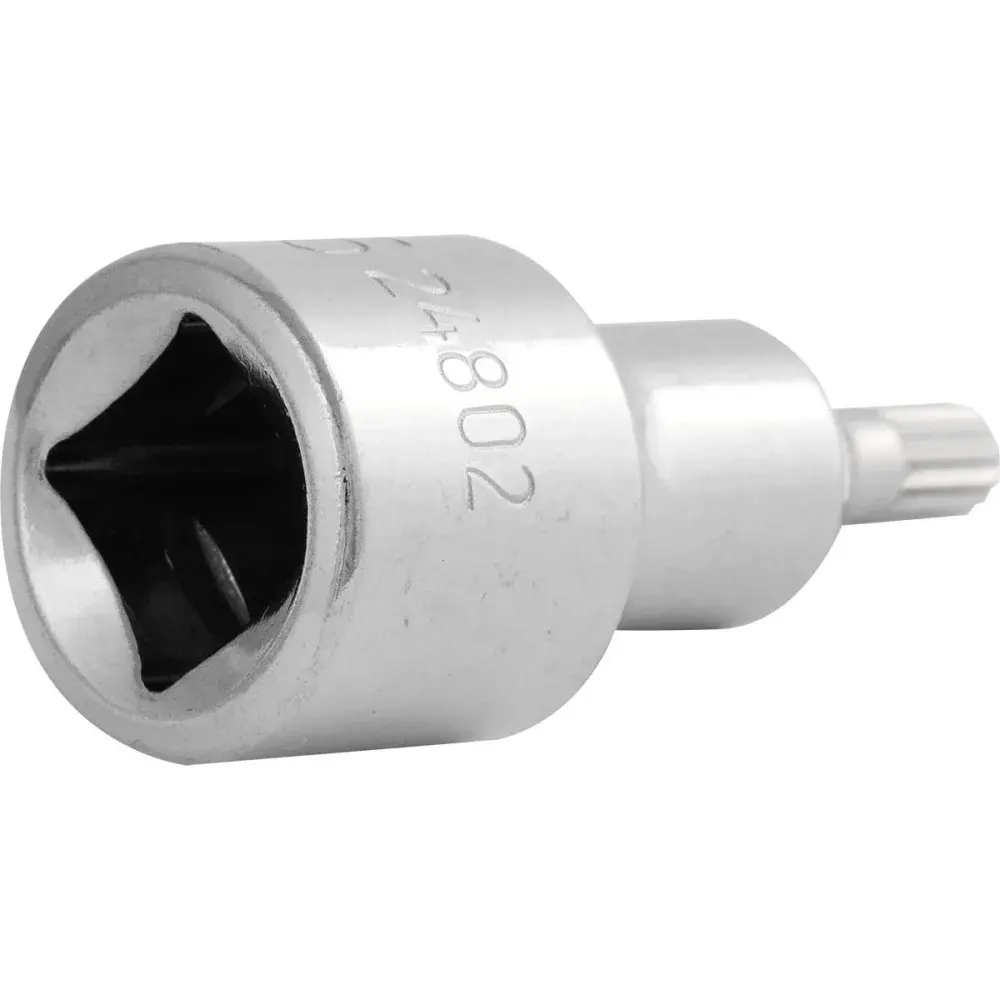 Soquete bit multidentado niquelado S2+ 1/2 50MM ST24802SC Sata — fotografia 2