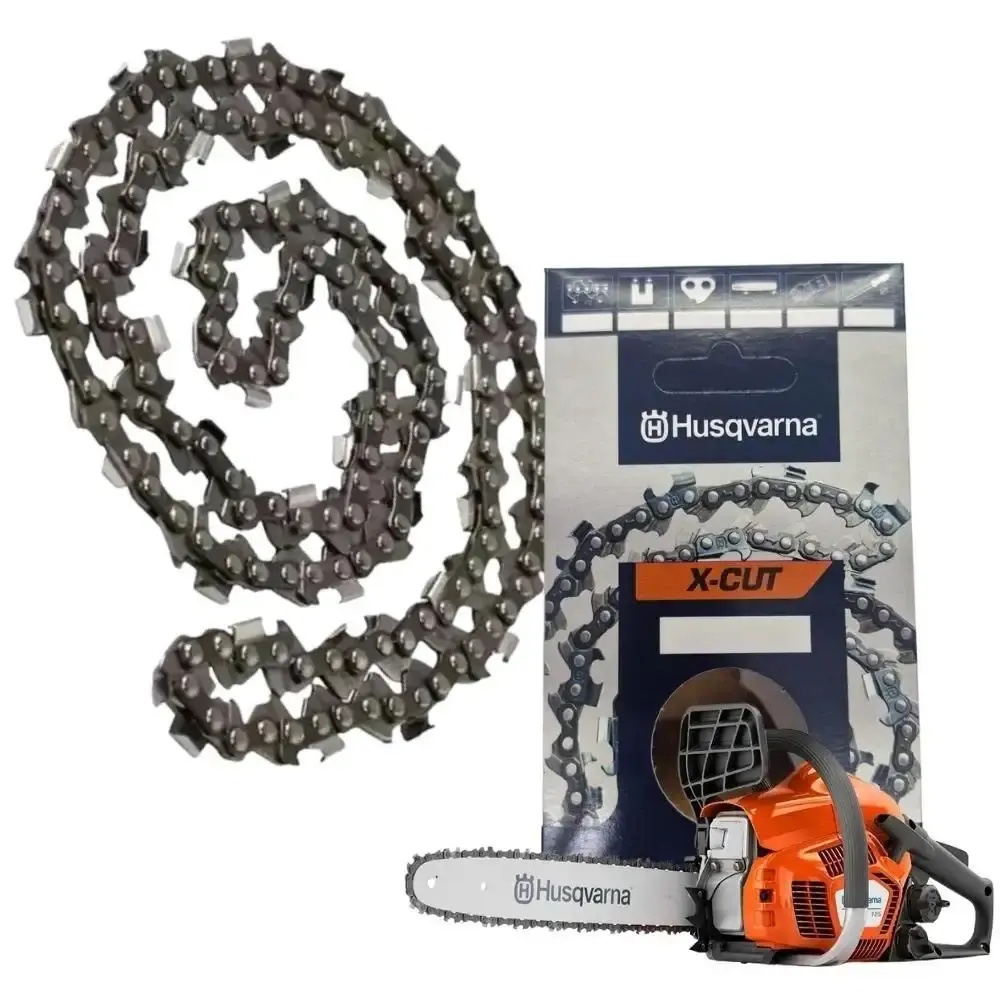 Corrente para motosserra 3/8POL x-cut mini 1,3MM 1 guia 22 facas Husqvarna — fotografia de referência
