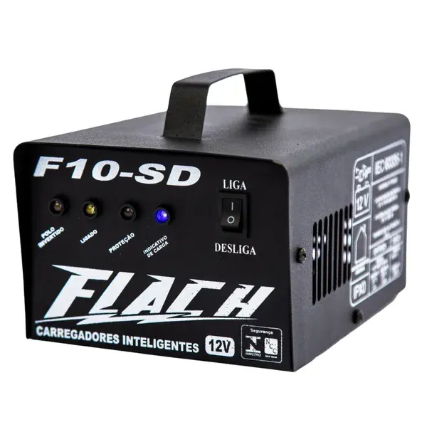 Carregador de baterias F10-SD 10 ah - 12V Flach