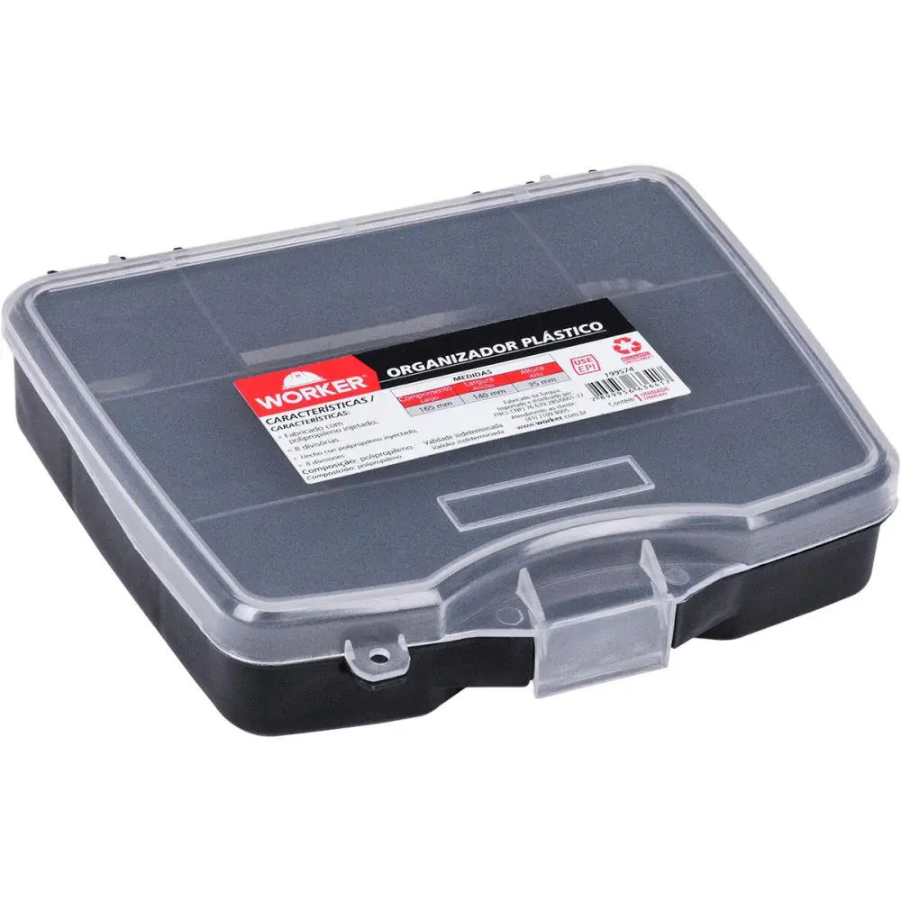 Organizador plástico 16,5X14X35CM Worker — fotografia de referência