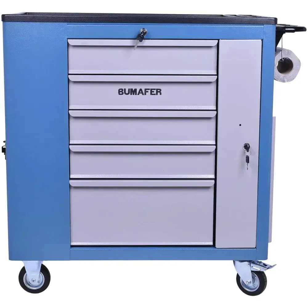 Carro oficina com 5 gavetas e painel 80X45X86CM CR-90 Bumafer — fotografia 6