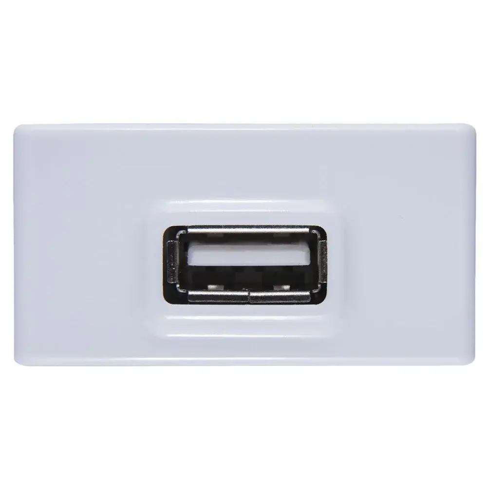 Módulo para tomada usb bivolt 1,5A branco Tramontina — fotografia de referência