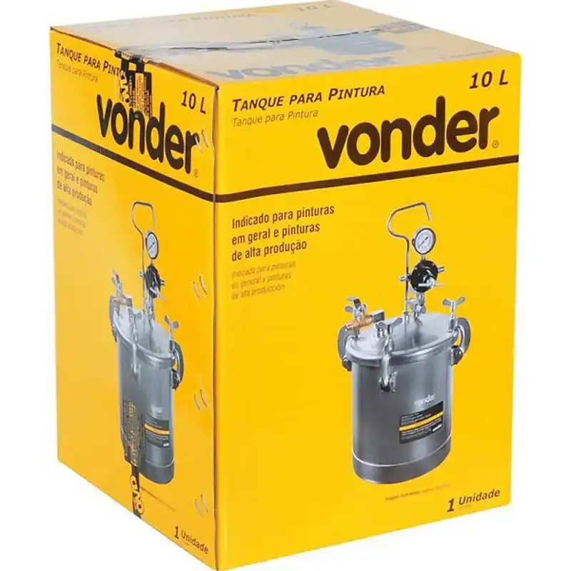 Tanque de pressão 10 litros para pintura Vonder — fotografia 4