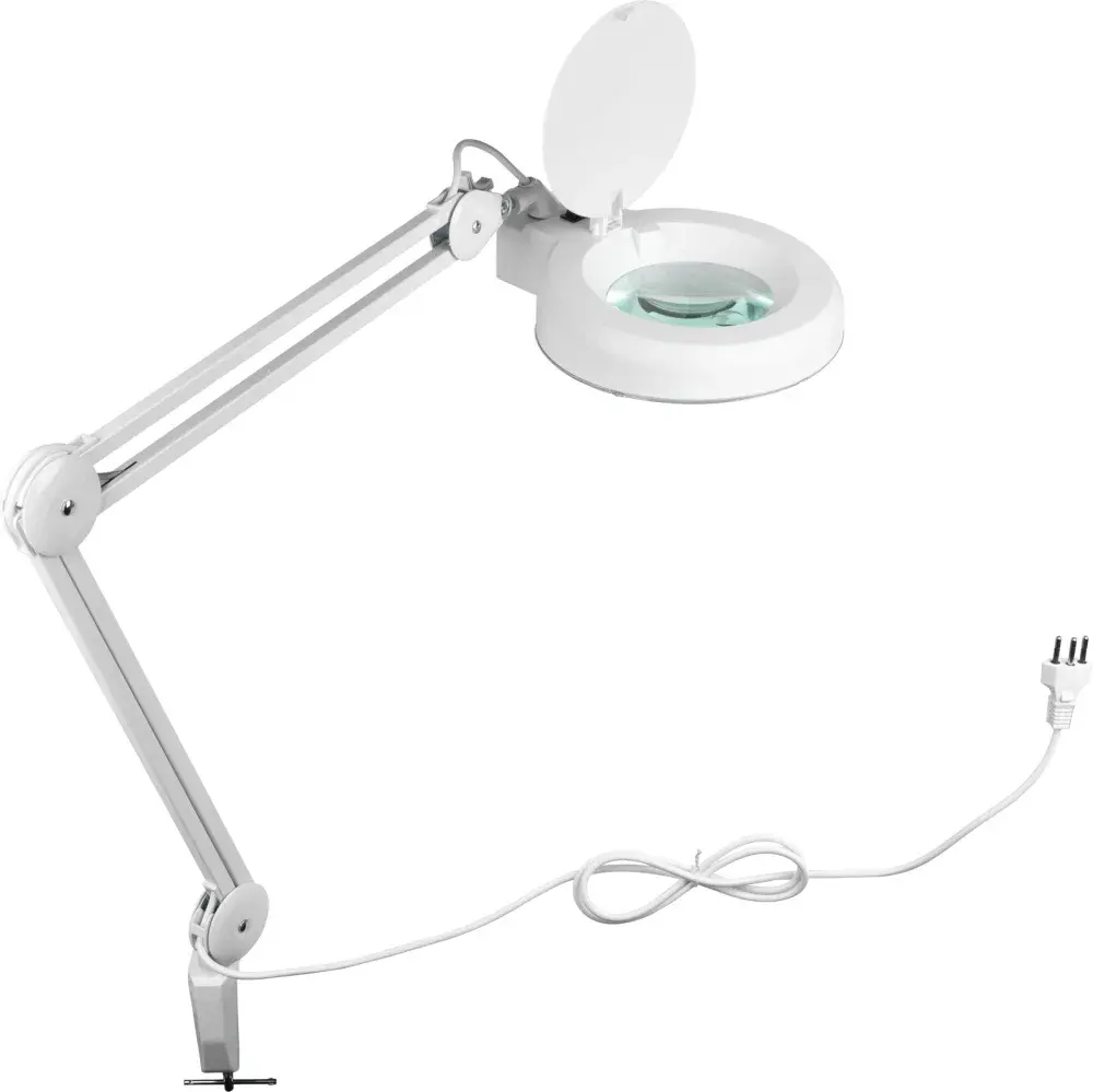 Lupa articulada com led bivolt 2,25X Bumafer — fotografia de referência
