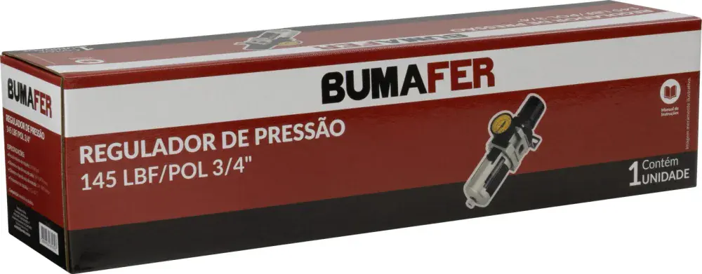 Regulador de pressão 145 lbf/pol 3,4 Bumafer — fotografia 12