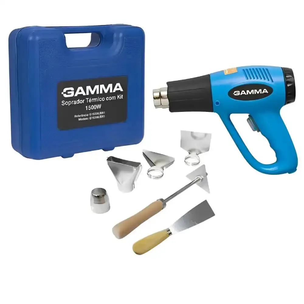 Soprador térmico 1500W | 2000W com kit de acessórios Gamma 110 V — fotografia de referência