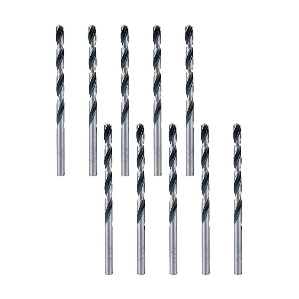 Broca metal aço rápido hss-pointteq 3/16" 10 peças Bosch — fotografia de referência