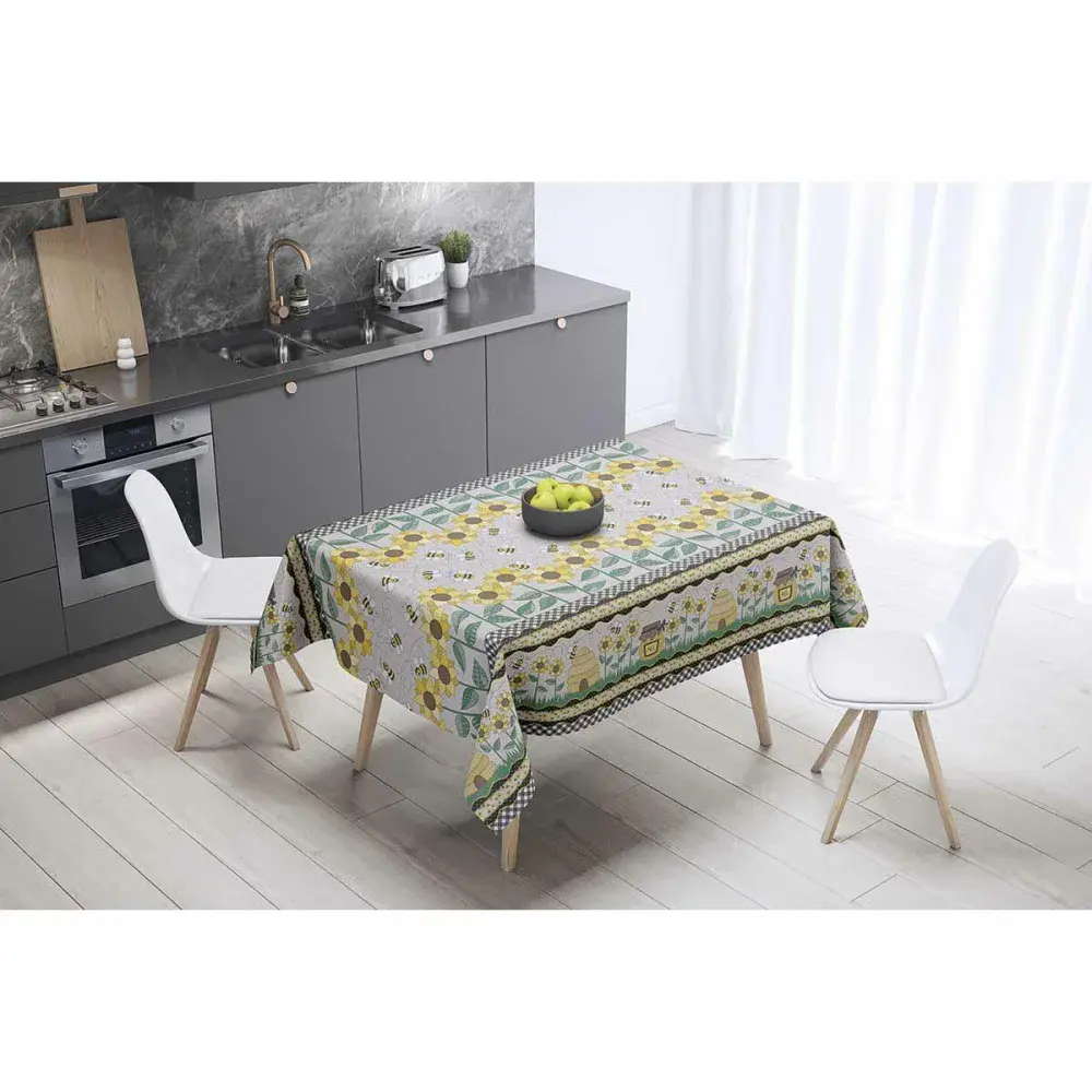 Toalha de mesa térmica alkoterm pp girassóis 140X30M Dekorama — fotografia de referência