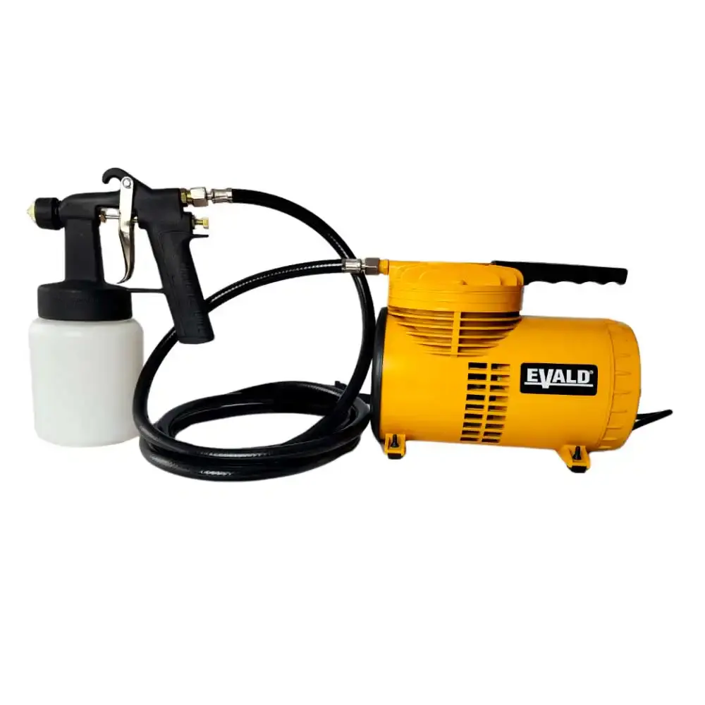 Compressor de ar direto 1/4 HP 190W bivolt com pistola EVCAD-250 Evald — fotografia 2