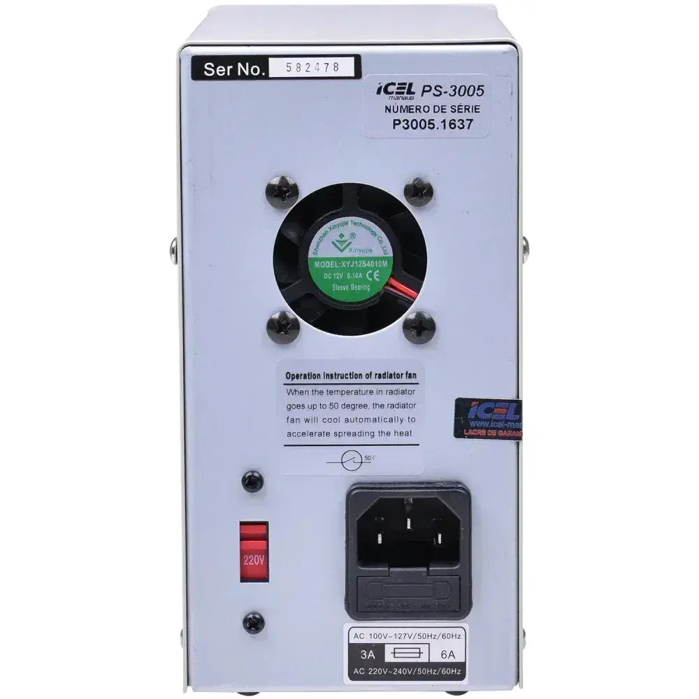 Fonte de alimentação bivolt 5A PS-3005 Icel — fotografia 9