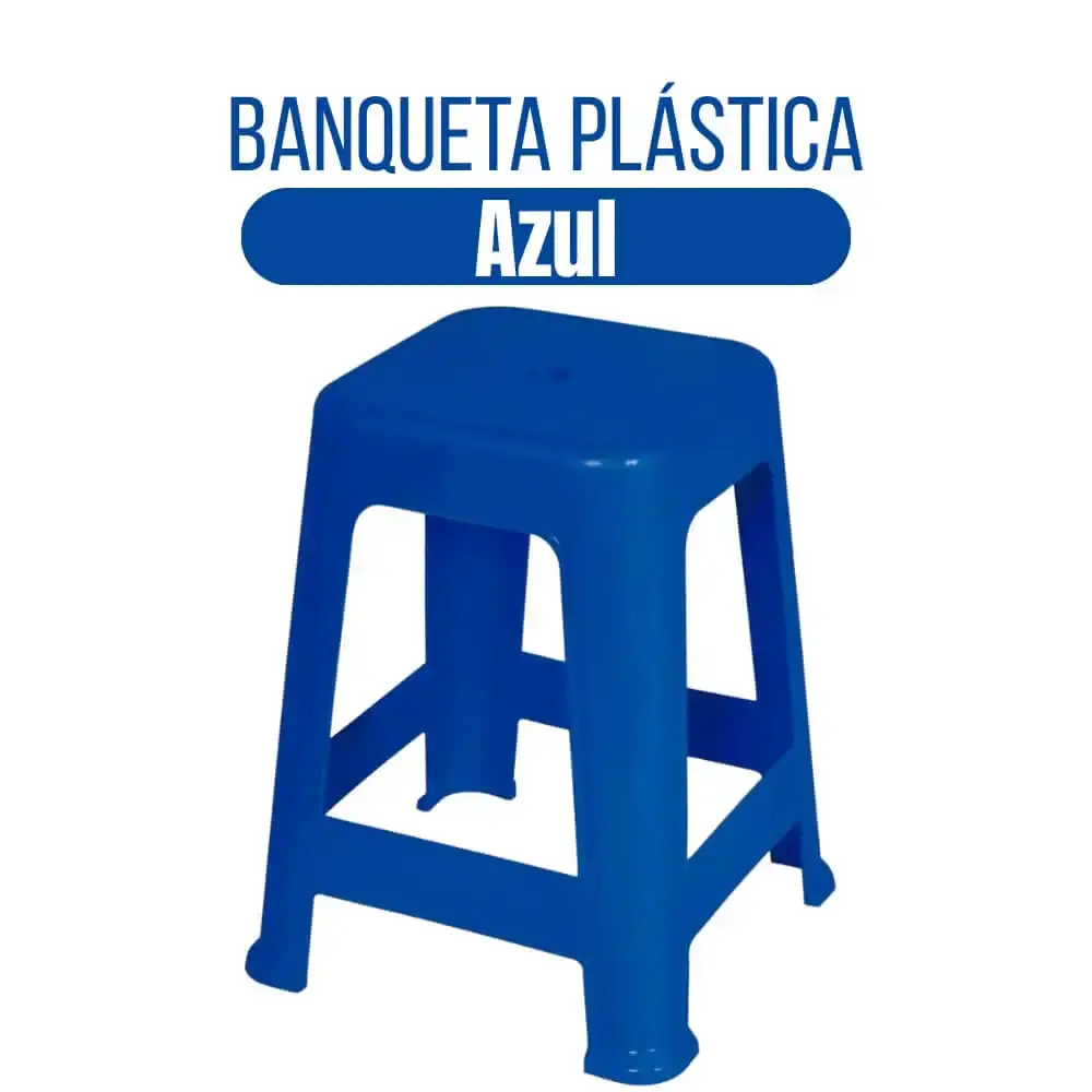 Banqueta Plástica 41 x 36 cm Várias Cores MOR Cinza — fotografia 4