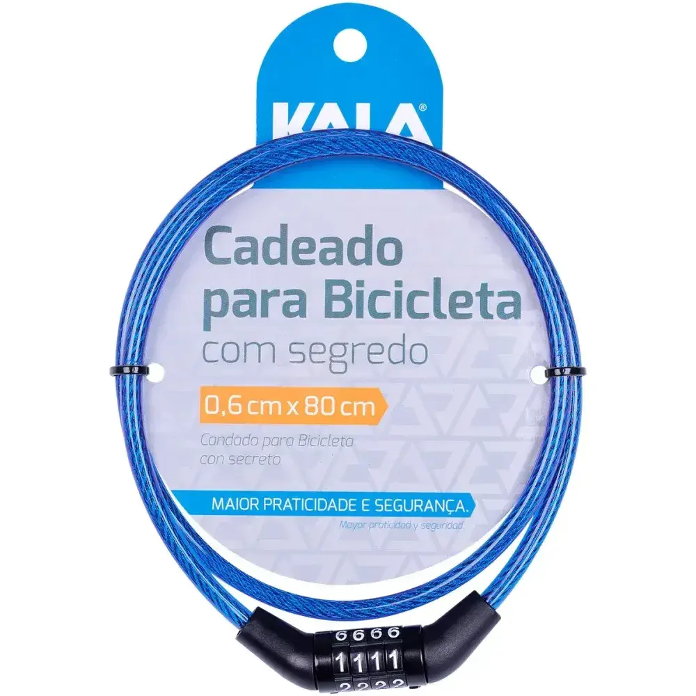 Cadeado para bicicleta com segredo 0,6CM m Kala — fotografia 5