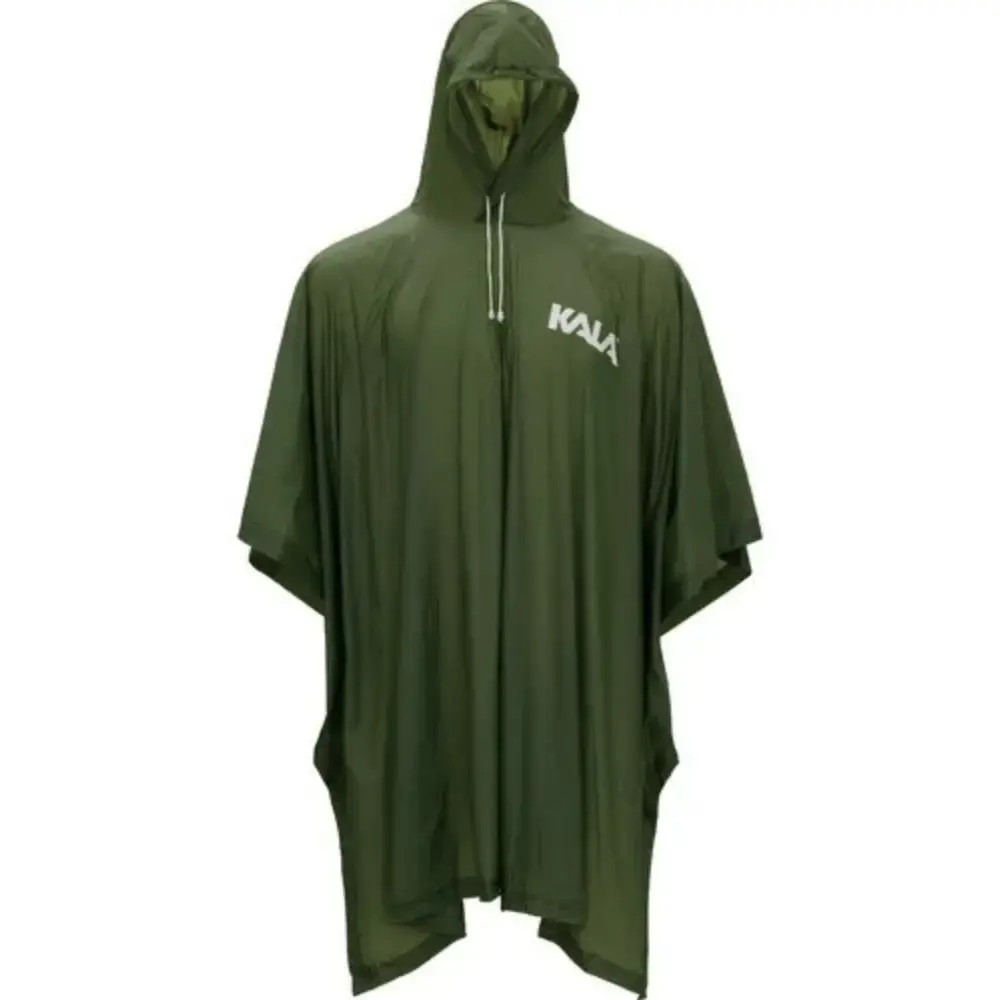 Poncho capa de chuva impermeável em PVC verde araguaia Kala — fotografia 6