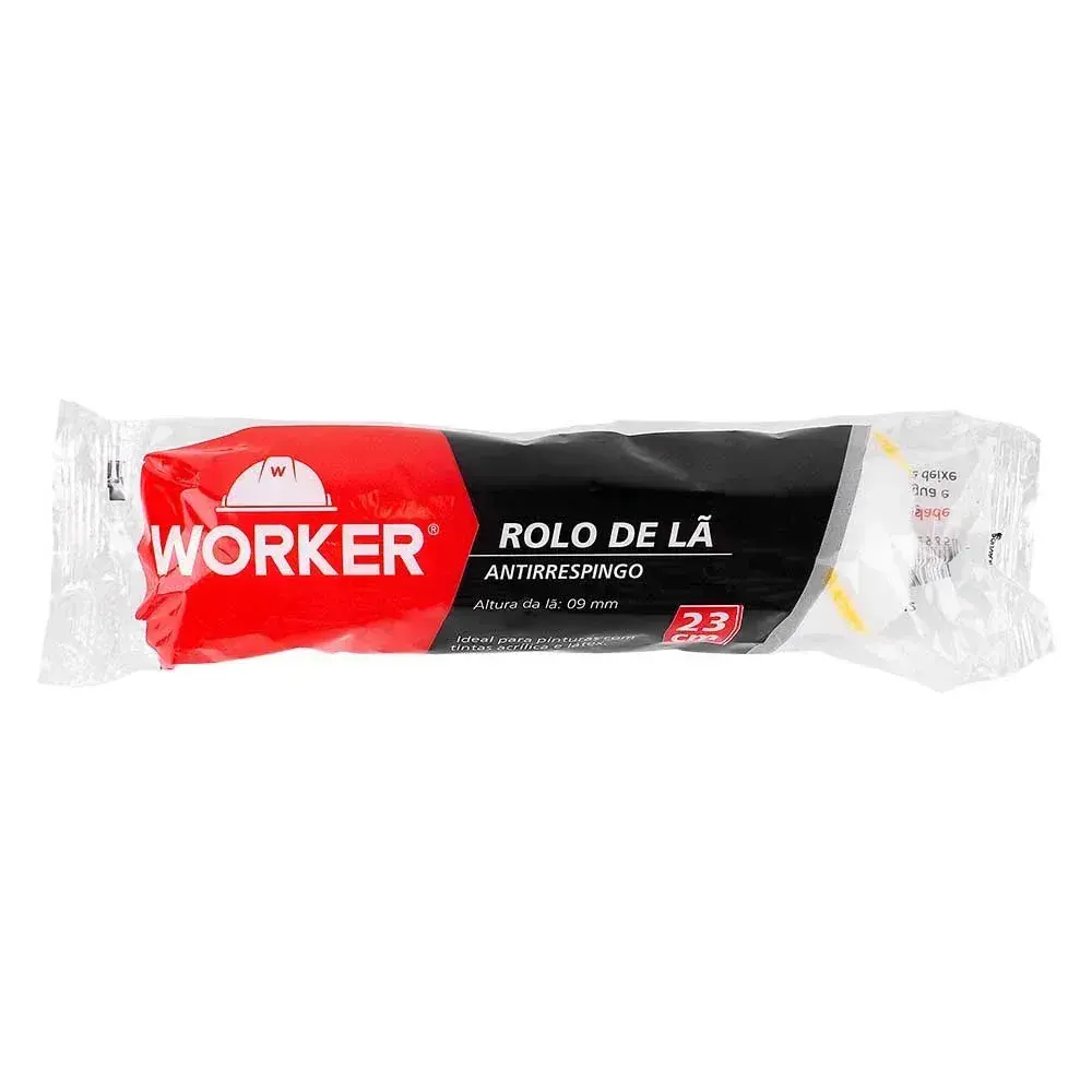 Rolo de lã para pintura anti respingo 23CM Worker — fotografia 8