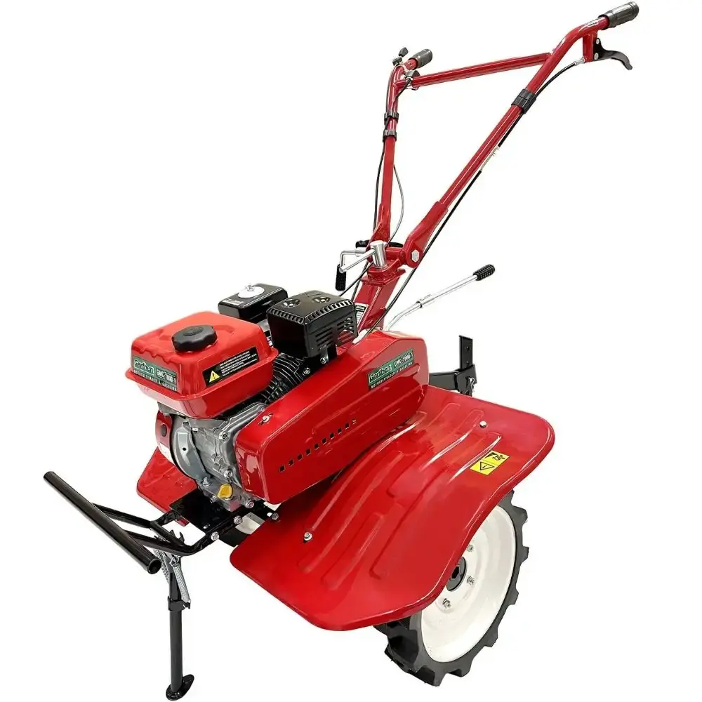 Motocultivador gasolina 7,0 HP 4T 212 CC rodas e enxadas GMC-7000-8 Garthen — fotografia 3