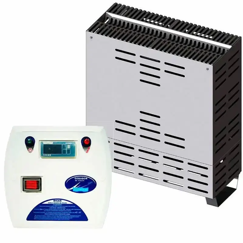 Gerador de Calor Sauna Seca 6KW até 10M³ Bifásico com Comando Digital 50 AMP SODRAMAR Bivolt — fotografia de referência