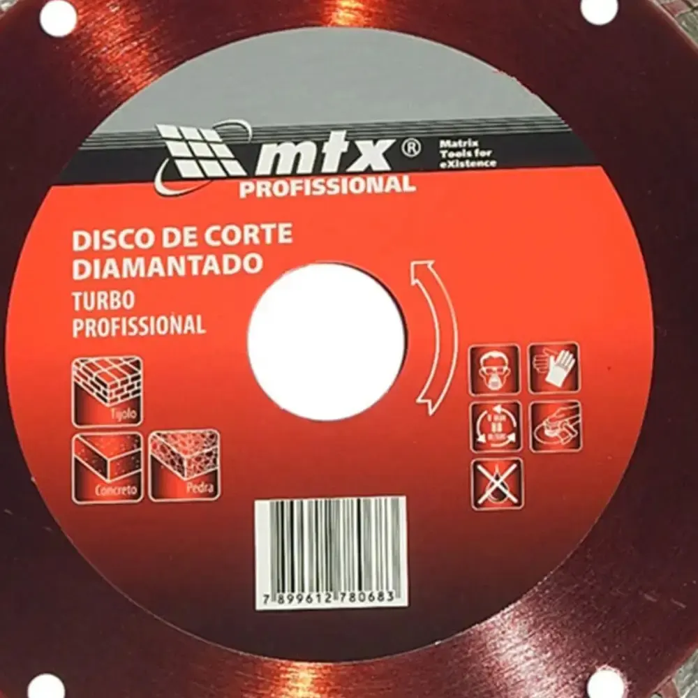 Disco de corte diamantado turbo 110 x 20MM 731169 MTX — fotografia 5