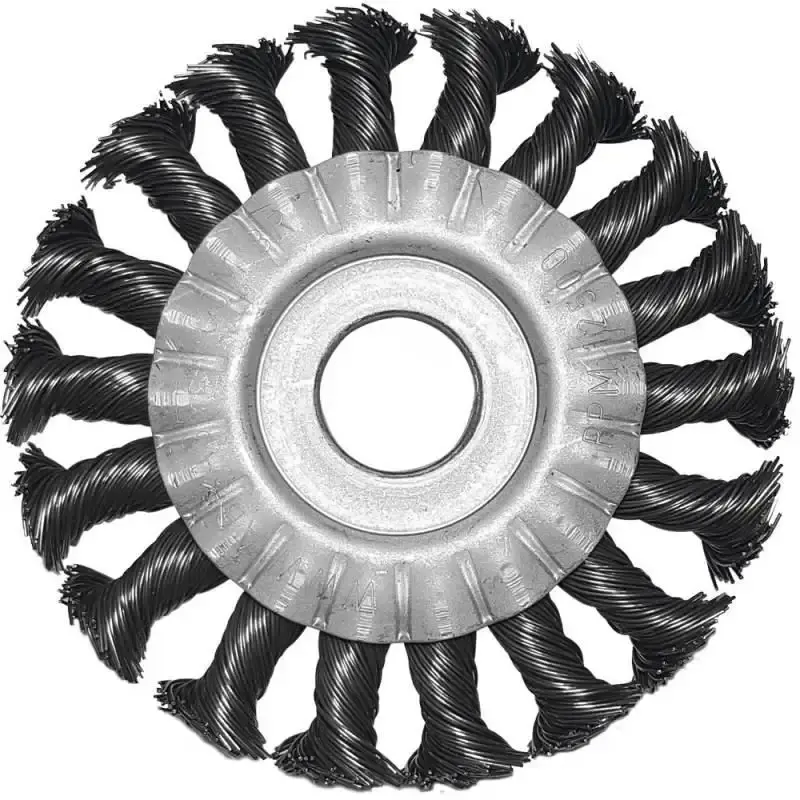 Escova de Aço Carbono Circular Trançada 4.1/2 x 1/2 x 7/8 POL 2003 ABRASFER