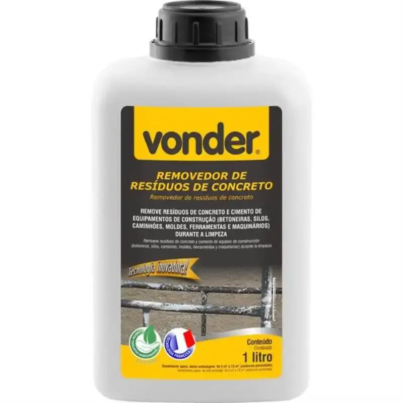 Removedor de resíduos de concreto e cimento biodegradável 1 litro Vonder — fotografia de referência