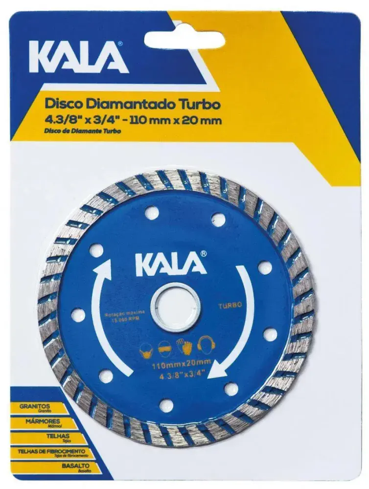 Disco diamantado turbo 4.3/8MM 15000RPM Kala — fotografia 6