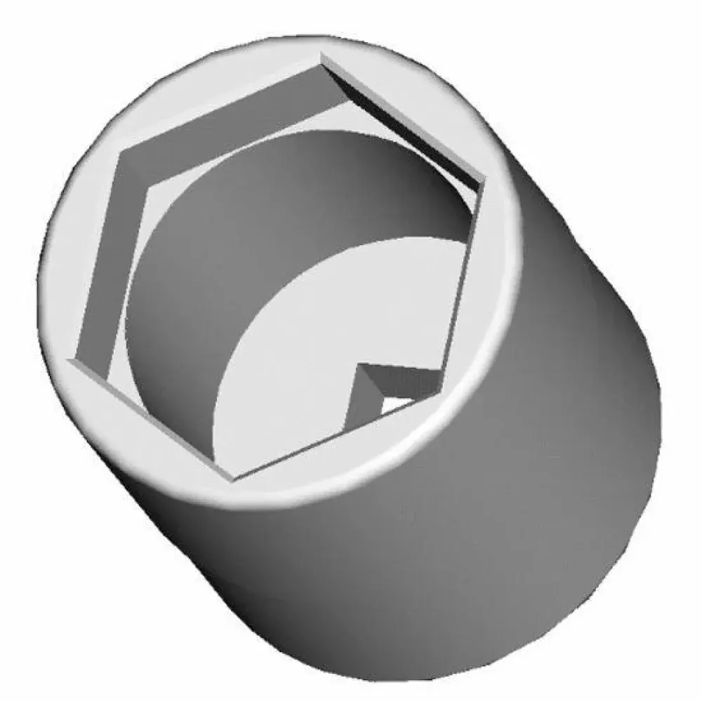 Chave sextavada 70MM e NC.3/4 p/porca cubo roda da Raven — fotografia de referência