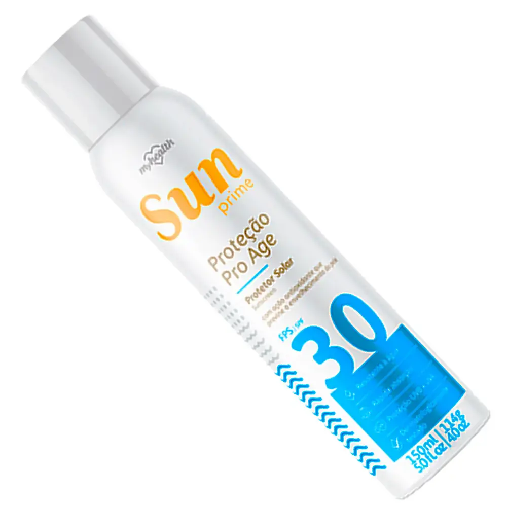 kit 2 Protetores Solar Spray 30 Fps 150ml Sun Prime SEM Marca — fotografia 5