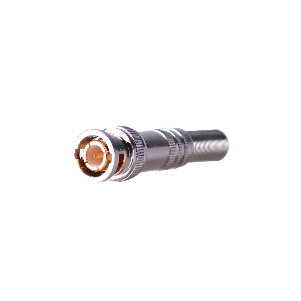 Conector bnc para cabo coaxial união parafusado Segurimax — fotografia 2