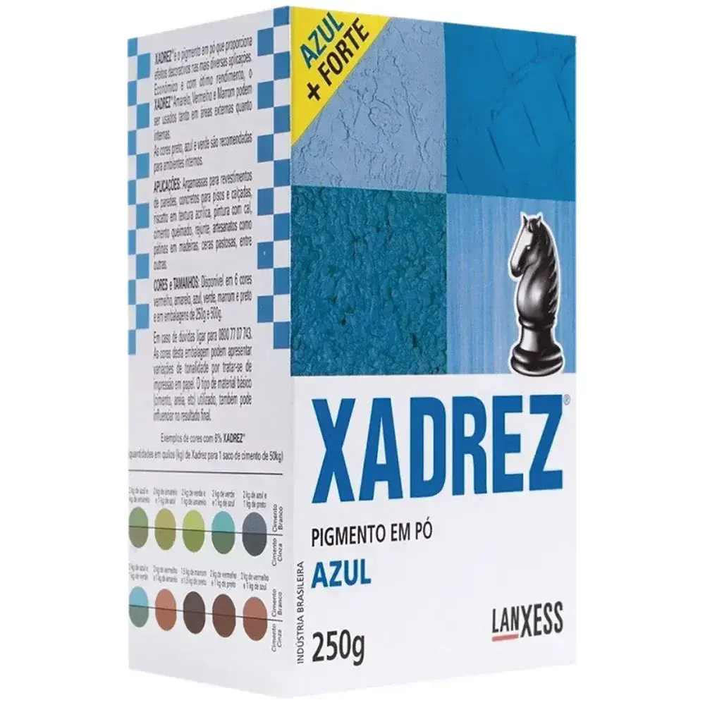 Pó rez 250G azul Xadrez — fotografia 2
