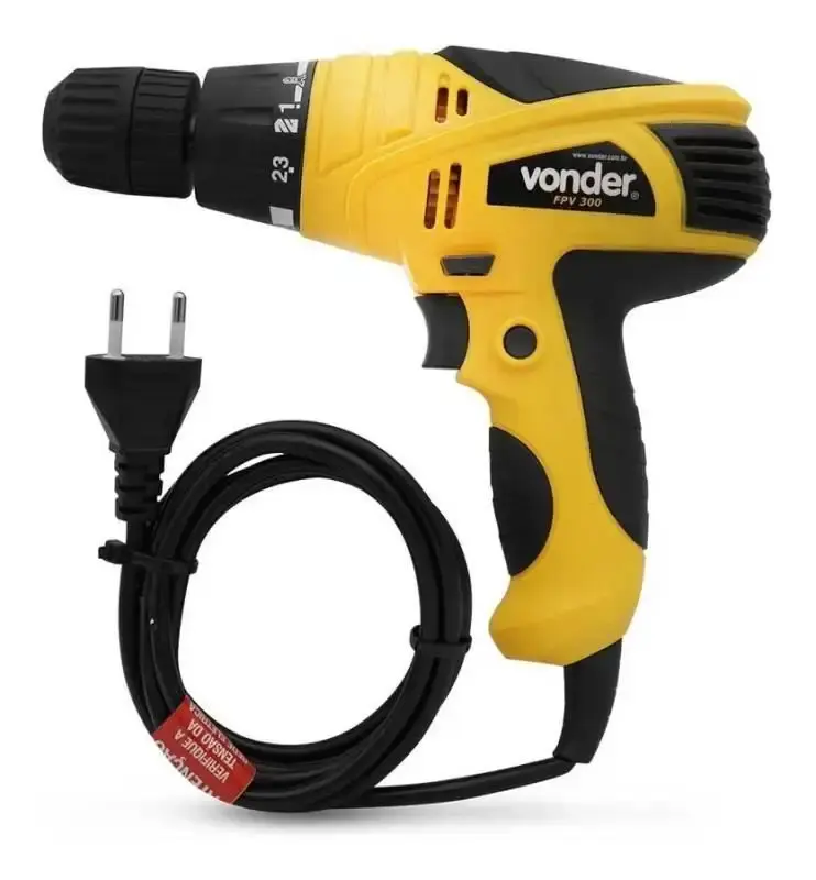 Parafusadeira e furadeira elétrica 3/8 POL 280W FPV-300 Vonder — fotografia 3