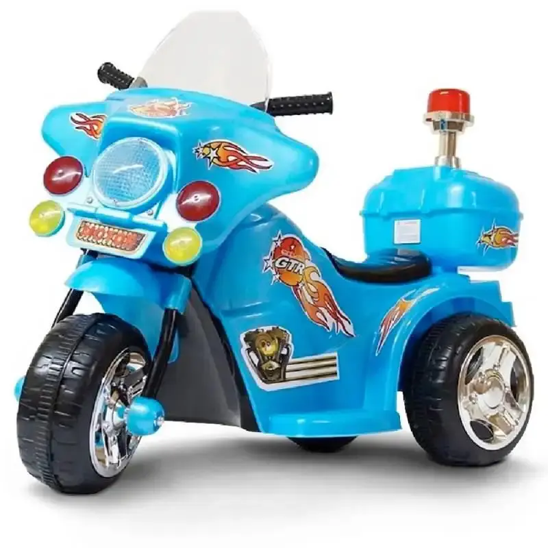 Moto elétrica infantil 6V azul BW006AZ ImportWay — fotografia 4
