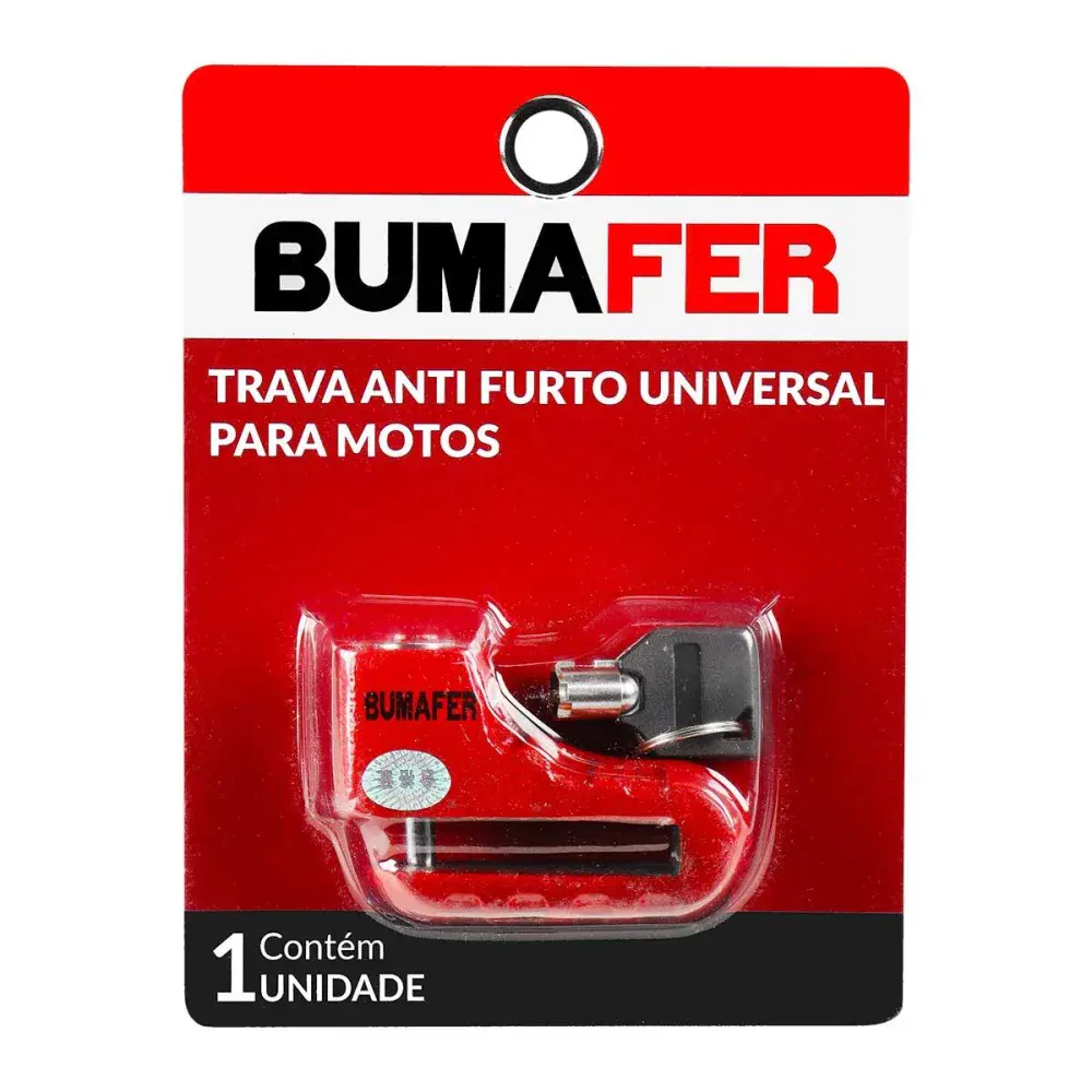 Trava anti furto universal para motos Bumafer — fotografia 6