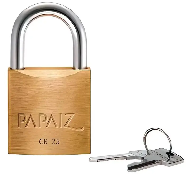 Cadeado N°25 em latão standard CR 25 Papaiz