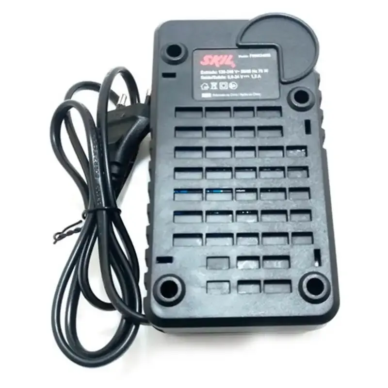 Carregador bateria 9,6 a 24V para furadeira e parafusadeira 2611 bivolt F000624059 Skil — fotografia 3