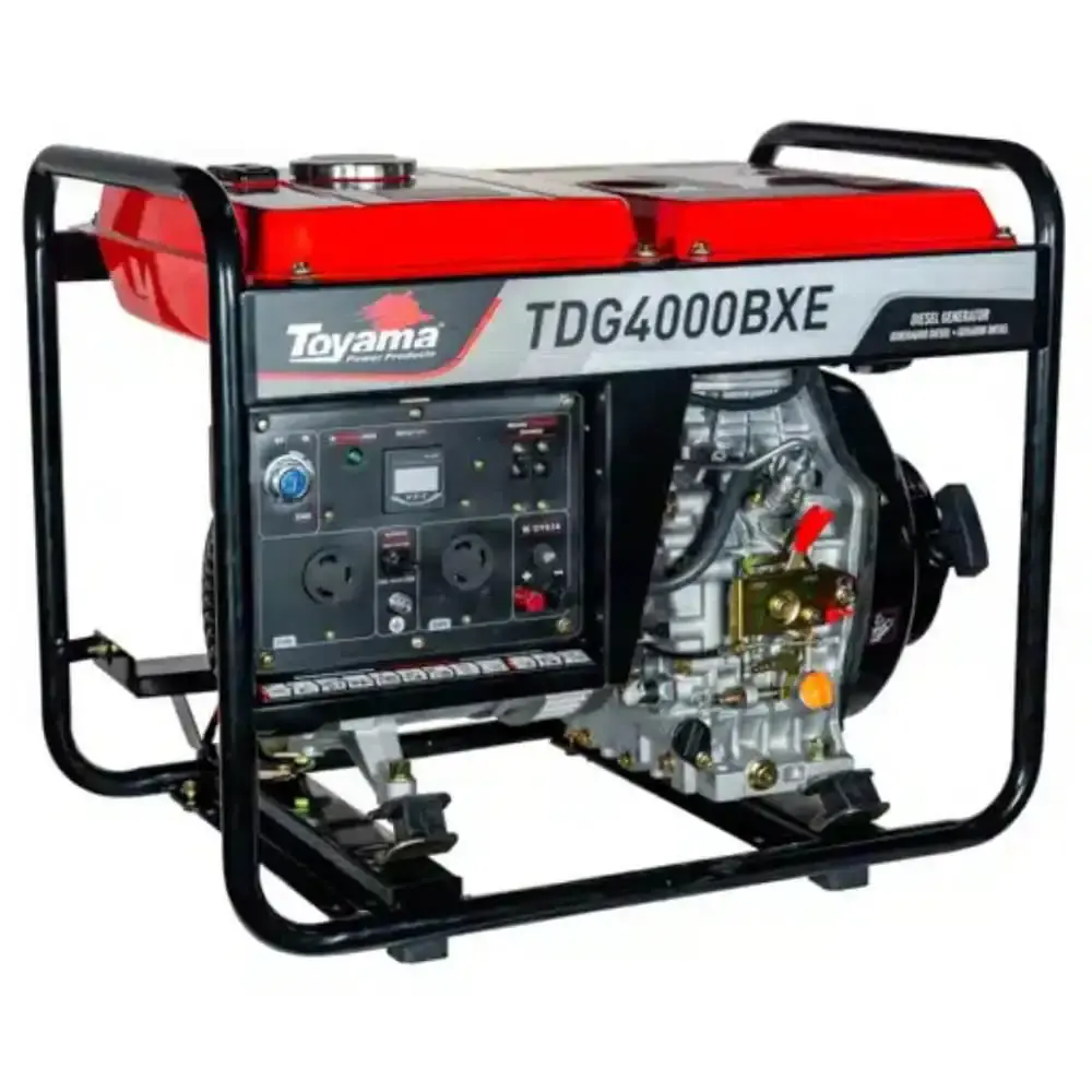Gerador de energia à diesel 3,3 KVA partida elétrica TDG4000BXE Toyama Bivolt — fotografia 3