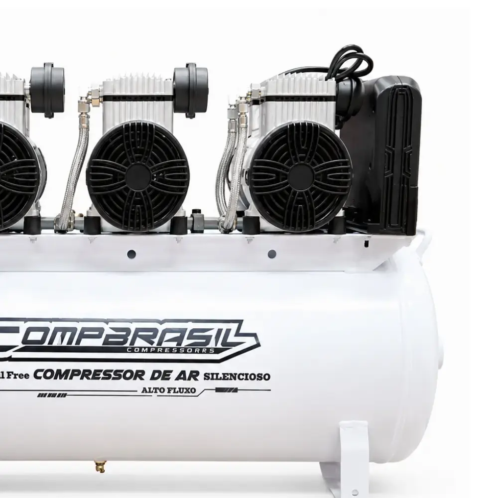 Compressor de ar 21 pés 6HP 65 litros smart control isento de óleo 220V Compbrasil 220 V — fotografia 3