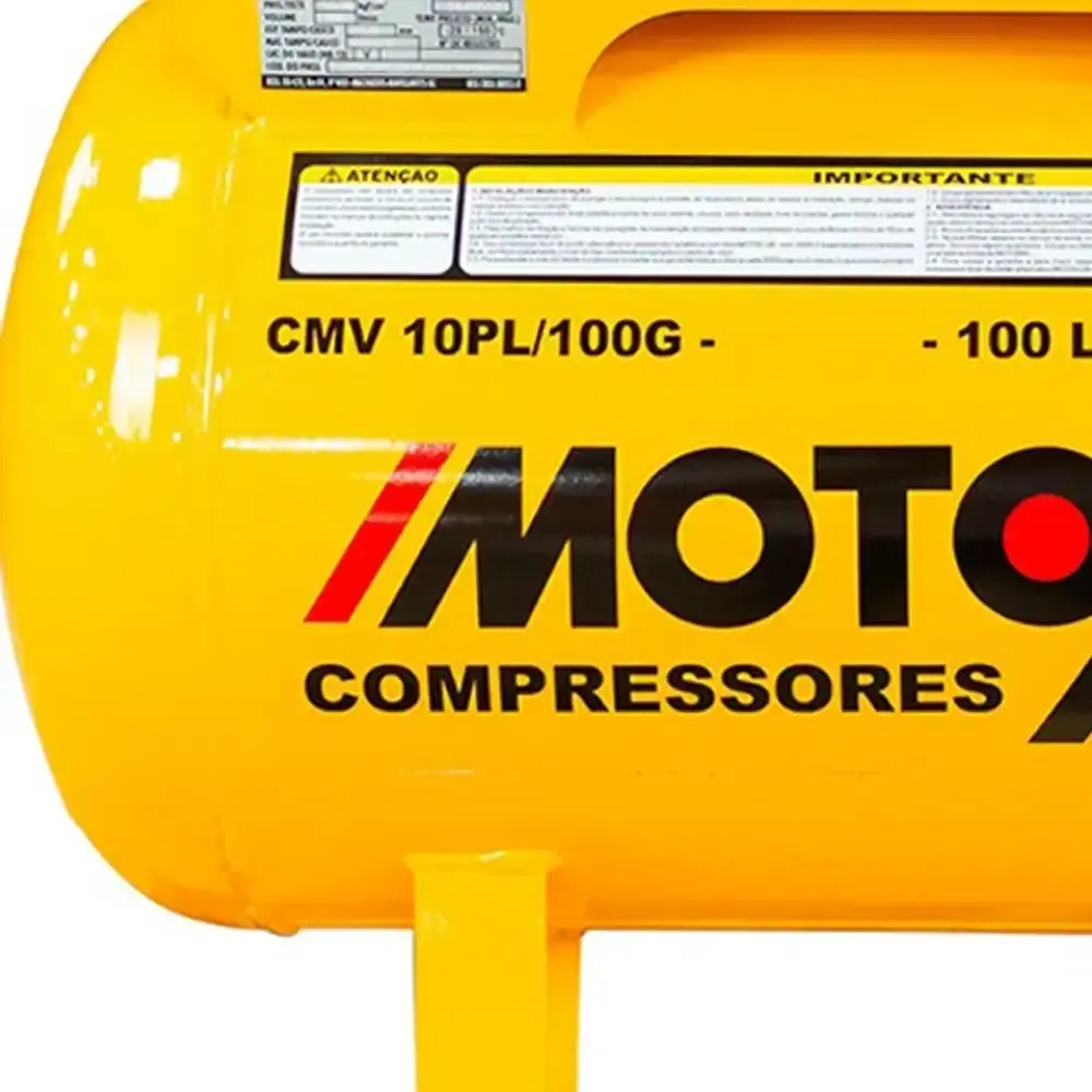 Compressor de ar 10 pés 100 litros motomil com motor gasolina 7HP HP 4T partida manual TE70X Toyama — fotografia 7
